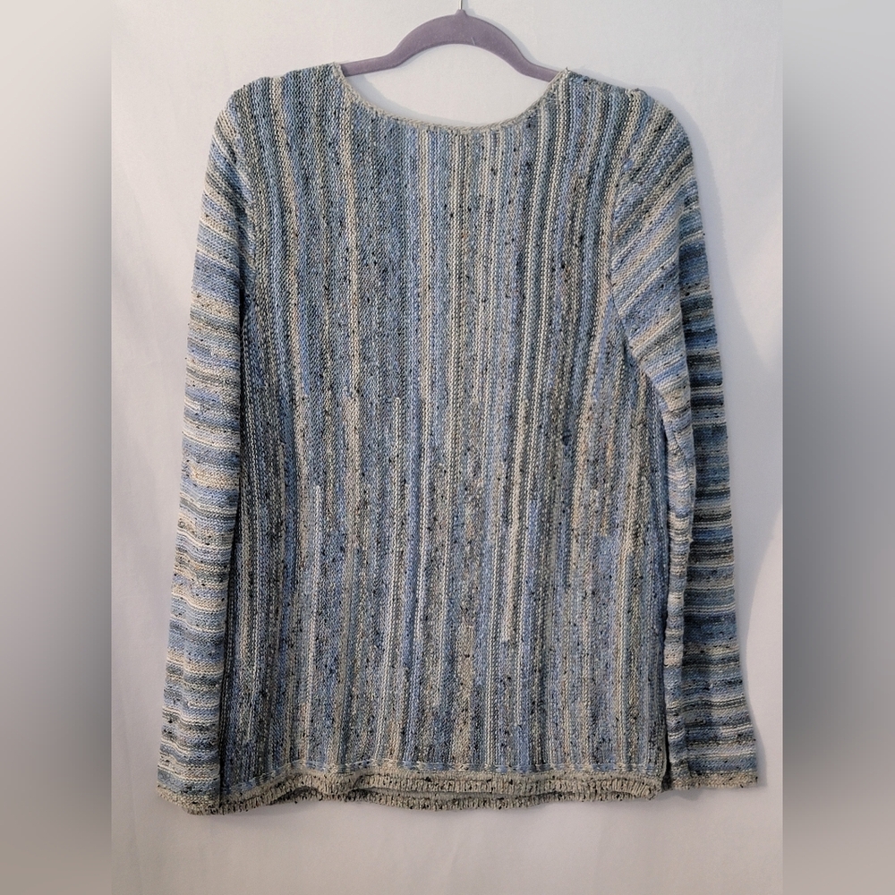 J. Jill Sweater with Oceanic Stripes Size S - Picture 8 of 11